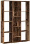 vidaXL antik fa forgácslap térelválasztó/könyvszekrény 100x24x140 cm (855842) (855842)