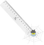 BLUERING Műanyag vonalzó - 15 cm