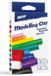 MFP Színes gyurmakészlet, 12 db-os, 200g, MFP (MFP-5300748)