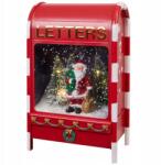  Karácsonyi Postaláda Mozgó Hó Hanggal Hó Fény (dekoracja na Boże Narodzenie z figurką)
