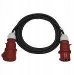 EMOS 3 fázisú kültéri hosszabbító kábel 20 m 1 aljzat fekete gumi (1914081104)