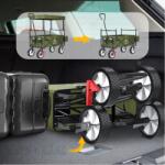 KESSER Összecsukható Kocsi Akár 100KG-ig 120 cm x 60 cm x 100 cm (Xxl)