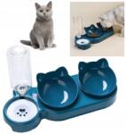  Dupla tál macskaeledel szett Kulacs vízadagolóval (R2-36281)