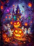 NORIMPEX - Puzzle Tablou Diamant: Halloween 30x40cm - 1 - 39 piese