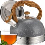 Elitehoff Hagyományos acél vízforraló Elitehoff 2, 5 l Szürke Márvány Wood Style (E-5151)