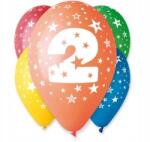 Ge. Ma. R Lufik szám 2 30 cm pasztell színek - 5 db, születésnapra