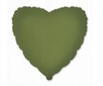 Flexmetal Fólia lufi szív matt - olíva 18 inch 1 db