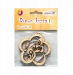 Aliga Tavaszi dekoráció fa formák 2db-os szett. Fa tavaszi kivágatok, virágok (CDW-9366)