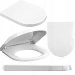 TOYA Wc-ülőke Lassan Záródó, Egy Gombbal Kiszerelhető, Univerzális 75464 (75464)