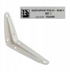Klimas Polctartó konzol 75 x 100 mm, fehér, WP-01BI, Wkręt-met (1 darab) (WP-01BI)