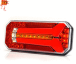 WAS Lampa LED spate, tripla cu 7 functii, neon, semnalizare dinamica, 12 24V, 23.6cm (1527 DD P)