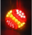 Kamar Lampa stop dubla, rotunda, LED, functii multiple (L1837)
