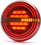 WAS Lampa multifunctionala rotunda LED spate, tripla cu 3 functii, ADR, neon, semnalizare dinamica, 12 24V, 14.20cm (1353 DD ADR)