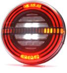 WAS Lampa rotunda LED spate, tripla cu 5 functii, neon, semnalizare dinamica, 12 24V, 14.20cm (1354 DD P)
