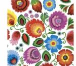 Pol-Mak Papírszalvéta Halász Embroidery Folk szögletes 33 x 33 cm, 20 db (5901720761569)