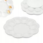 Tragar Tojástartó tányér 23cm lapos tojástartó tányér porcelán tál állvány (TR-17-571)