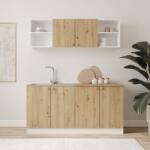 haaus Set Bucatarie Sena, Stejar Artisan/Alb, L 160 cm (928896)