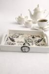 DecoVintage Tava de servire vintage Ecouri din Rouen (C702) Tava