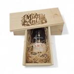 Martell Pachet Cadou Cutie Lemn Personalizata, Coniac Martell VSOP 40%, 0.7L
