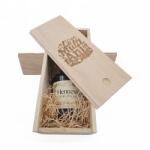 Hennessy Pachet Cadou Cutie Lemn Personalizata Coniac Hennessy VS 40%, 0.7l