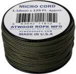 ATWOOD 1, 18 mm micro cord 125 ft olívazöld