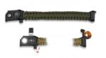 Martinez Albainox Survival világító paracord karkötő olívazöld
