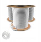 DQ-PP Rugalmas csomagtartó gumikötél Expander Ponyvagumi Fehér 4mm 1m (LILE4BI)