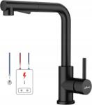 Appaso Alacsony nyomású konyhai csaptelep, fekete, konyhai csap 3 csatlakozással (004551451)