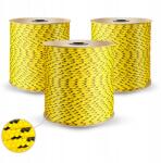 DQ-PP Lina Polipropilén Vitorlás Kötél 8mm Univerzális Fonott Kötél Sárga 1m (LILPP8ZO)