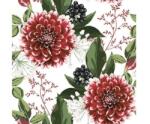 POL-MAK Papírszalvéta Burgundy Dahlia Flowers 33 x 33 cm 20 db