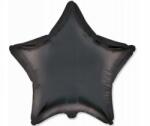 Flexmetal Fólia lufi szatén csillag fekete - 18 inch, 1 db