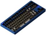 Nuphy Vezeték nélküli mechanikus billentyűzet Nuphy Gem80 QMK/VIA, Kábel, Bluetooth, 2, 4 Ghz, RGB, Hot-Swap funkció - Mystic Indigo Barebone (GEM80MIBB)