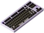Nuphy Vezeték nélküli mechanikus billentyűzet Nuphy Gem80 QMK/VIA, Kábel, Bluetooth, 2, 4 Ghz, RGB, Hot-Swap funkció - Airy Lilac Barebone (GEM80ALBB)