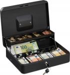 Total Shopping Fém pénzkazetta bankjegyek bankjegytartó doboz tároló tágas (KNU-02BL)