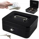 Orzeszek Nagy Pénzkazetta Széf Bankjegy Kulcstartó 20x15x9cm Nagy XXL (METALOWA KASETKA na Pieniądze SEJF XL)