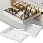  Kihúzható Fűszertartó Fiók Fehér 31-52 Cm-es Szekrényhez (ORGANIZER104_1)