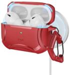 ESR CYBER ARMOR HALOLOCK carcasă din silicon cu model de carbon + brățară, MagSafe, PIROS Apple AirPods Pro 1-2 (GP-181237)