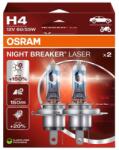 OSRAM Osram 64193NL-2HB 12V 60/55W H4 P43t Night Breaker Laser fényszóróizzó, 2db