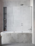Radaway Furo SL Brushed Nickel PND II szálcsiszolt króm kádparaván 120 átlátszó balos