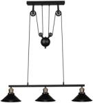 Reality - Candelabru suspendat pe cablu POULI, 3xE27/40W/230V, negru (LX0677)