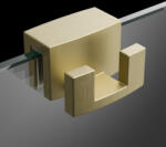 Radaway Szálcsiszolt arany akasztós törölközőtartó