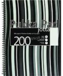 Pukka Pad Jotta Pad A4 PP 200 oldalas fekete csíkos vonalas spirálfüzet (A15551081) (A15551081)