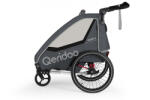 Qeridoo Kerékpár Utánfutó Qupa 2 Grey