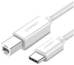 UGREEN Cablu Imprimanta UGREEN US241, USB-C - USB-B, 1.5m, Alb (UGR1145WHT)