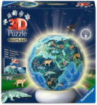 Ravensburger 72 db -os 3D világító gömb puzzle - A Föld éjszaka éjjeli fény (12008055) (12008055)