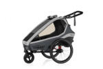 Qeridoo Kerékpár Utánfutó KidGoo 1 Steel Grey