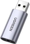 UGREEN Placa de sunet USB UGREEN CM383, 1 x Jack 3.5mm, Gri (UGR599)