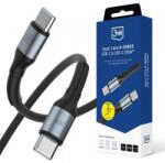 3mk Protection Cablu Date si Incarcare USB-C - USB-C 3MK Hyper, 240W, 2m, Negru