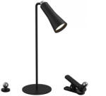 Klausen Asztali LED lámpa csíptetővel, 37 cm, fekete, 3 W, 120 lm, 4000 K - Bright Klausen KL148017 (KL148017)
