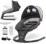 Lorelli Leagan electric Lorelli Siena, potrivit 0-12 luni, 5 viteze de leganare, senzor inteligent de miscare, telecomanda, panou muzical, Negru Sezlong balansoar bebelusi